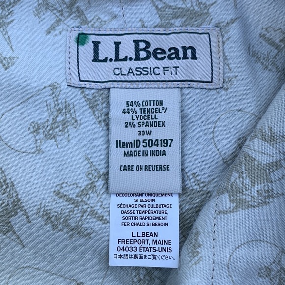 L.l. Bean Stonecoast Khaki Short - Olive Green - Picture 15 of 16